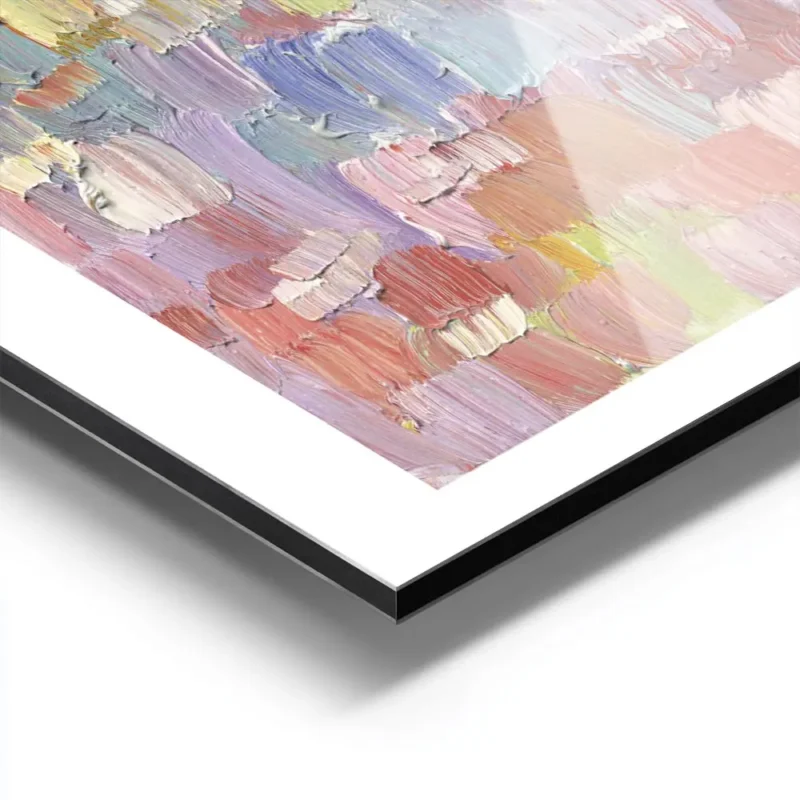 affiche aux traits de peinture colores et textures rappelant un coup de pinceau aluminium.webp