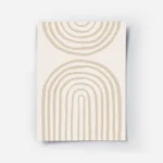 affiche avec arches peintes beiges sur fond clair style graphique moderne typogr.webp