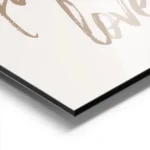 affiche avec citation soul full of love en calligraphie simple texte beige sur f aluminium.webp
