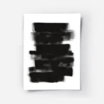 affiche avec des bandes noires horizontales et verticales avec un effet de pince.webp