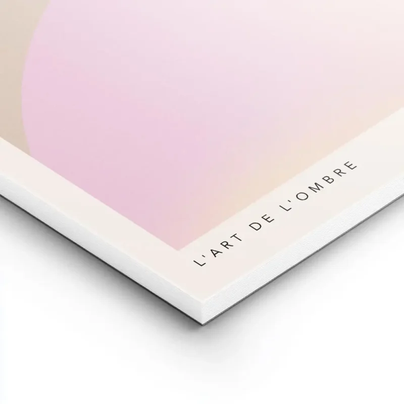 affiche avec des cercles pastel rose jaune et orange sur un fond beige typograph lightpanel.webp
