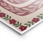 affiche avec des corps abstraits rouge beige fonce et vert presentant des yeux e lightpanel.webp