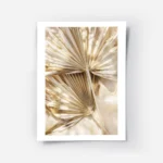 affiche avec des feuilles de palmier sechees dorees et brillantes sur un fond de.webp