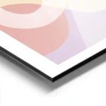 affiche avec des formes abstraites aux couleurs jaune rose orange et violet trav aluminium.webp
