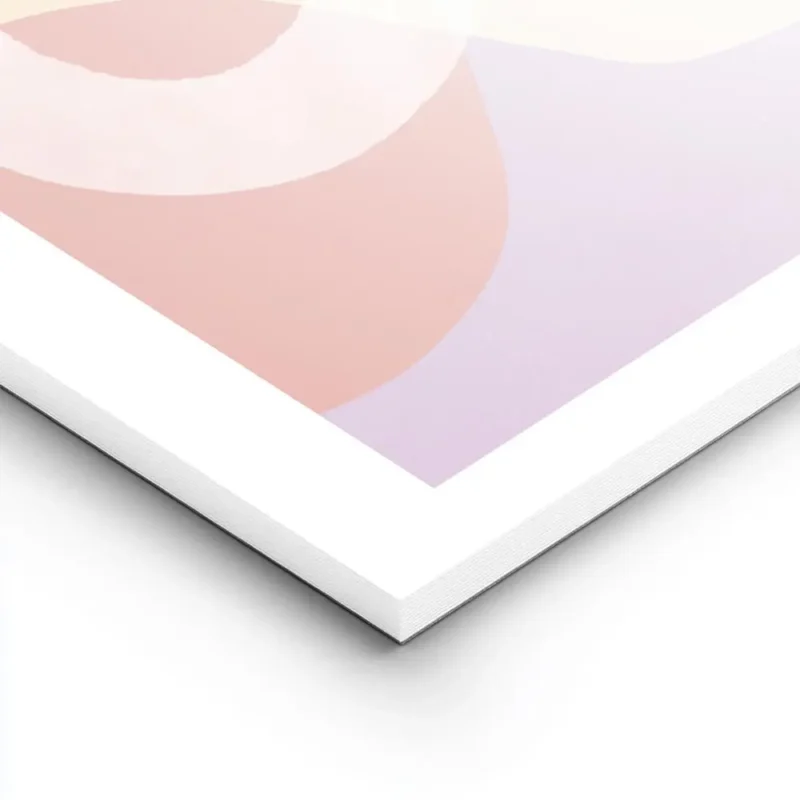 affiche avec des formes abstraites aux couleurs jaune rose orange et violet trav lightpanel.webp