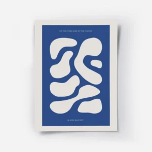 affiche avec des formes abstraites beige sur fond bleu fonce avec du texte en ty.webp