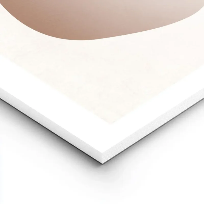 affiche avec des formes abstraites marron grises et noires sur un fond clair tex lightpanel.webp