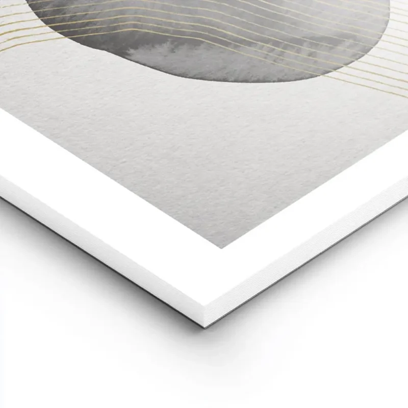 affiche avec des formes abstraites noires et bleues a laquarelle traversees par lightpanel.webp