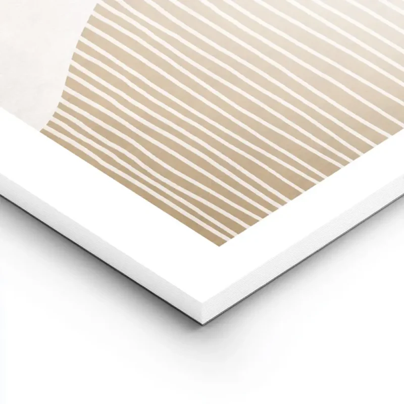 affiche avec des formes abstraites ondulees orange et blanches et des lignes ver lightpanel.webp