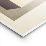 affiche avec des formes geometriques beige marron fonce et terracotta sur un fon lightpanel.webp