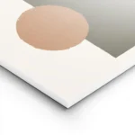 affiche avec des formes geometriques beige vert kaki et orange sur fond clair st lightpanel.webp