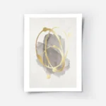 affiche avec des formes grises aquarelle et cercles dores abstraits projetes sur.webp