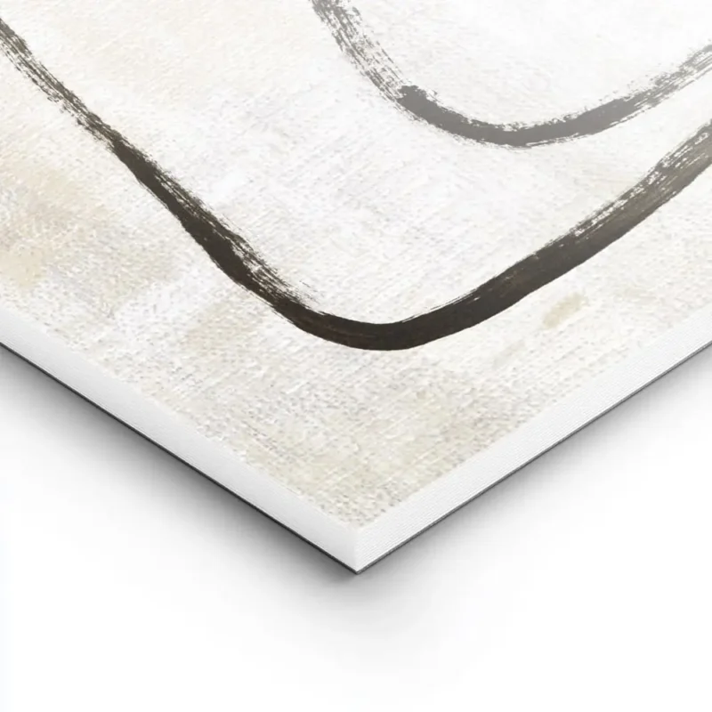 affiche avec des formes lineaires abstraites en tons monochromes un cercle et de lightpanel.webp