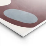 affiche avec des formes liquides abstraites en bordeaux et bleu clair sur fond b lightpanel.webp