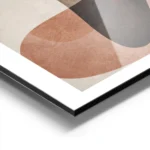 affiche avec des formes organiques abstraites superposees de couleur marron et o aluminium.webp