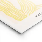 affiche avec des formes tourbillonnantes jaunes sur fond blanc et texte noir sty lightpanel.webp