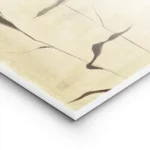 affiche avec des herbes marines foncees stylisees sur un fond beige texture et c lightpanel.webp