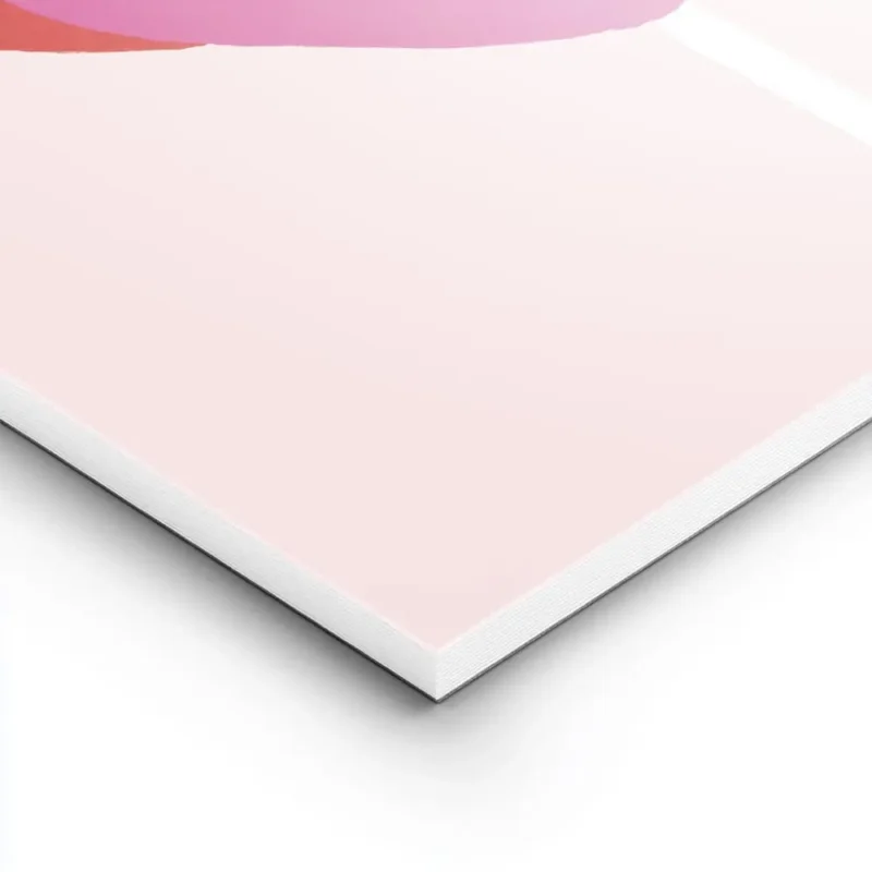 affiche avec des levres rouges ouvertes tenant une sucette rose barbie en forme lightpanel.webp