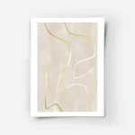 affiche avec des lignes dorees sinueuses sur fond beige texture pour une decorat.webp