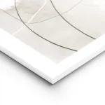 affiche avec des lignes et formes abstraites noires sur fond beige aquarelle ave lightpanel.webp