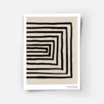 affiche avec des lignes noires formant un rectangle decentre sur un fond beige g.webp