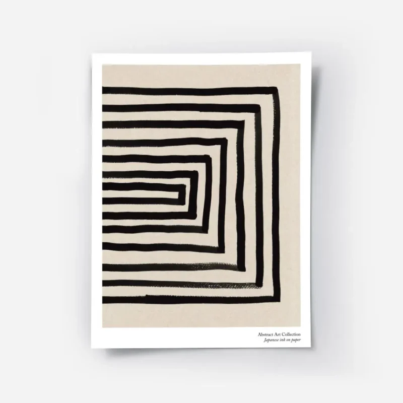 affiche avec des lignes noires formant un rectangle decentre sur un fond beige g.webp