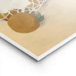 affiche avec des oranges dans un filet et une tasse de cafe style chic soleil ty lightpanel.webp