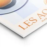affiche avec des oranges sur une assiette bleue une nappe a carreaux bleus et le lightpanel.webp