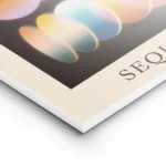 affiche avec des rangees de cercles abstraits aux couleurs vives comme la lumier lightpanel.webp