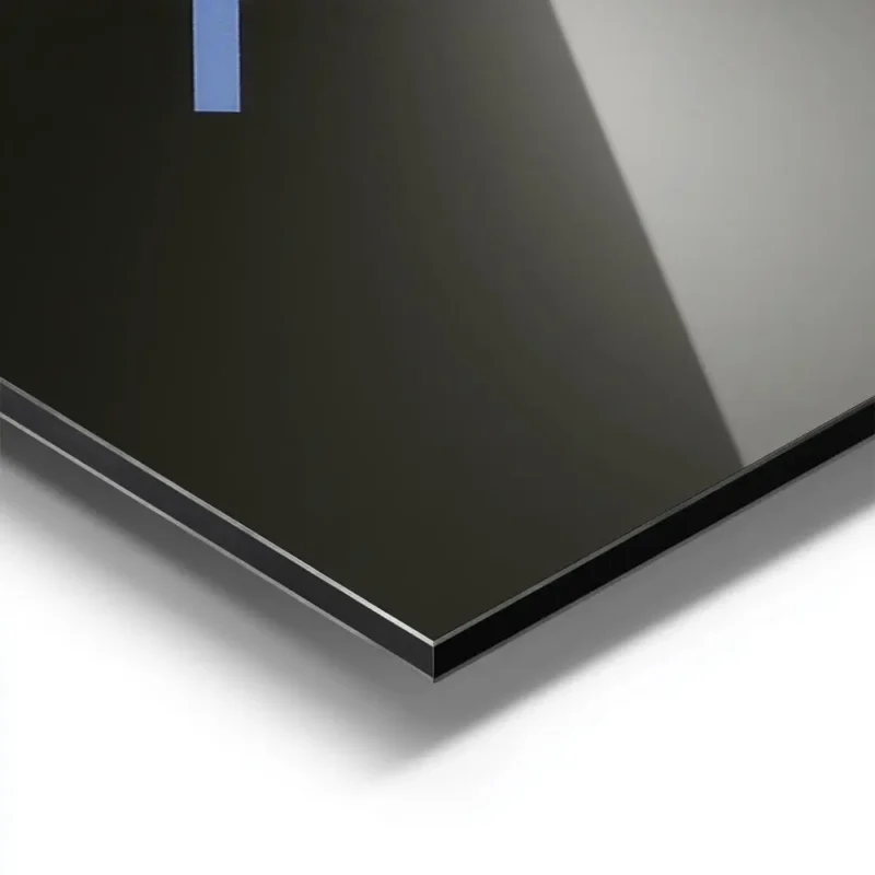 affiche avec des symboles de console de jeu carre rose triangle vert croix bleue aluminium.webp