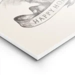 affiche avec dessin renne happy holidays sur ruban illustration detaillee en noi lightpanel.webp