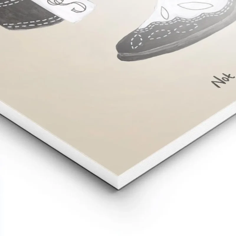 affiche avec deux bottes de cowboy noires et blanches sur fond beige et le texte lightpanel.webp