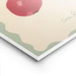 affiche avec deux cerises rouges peintes et le texte mon cheri en rouge sur un f lightpanel.webp