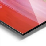 affiche avec deux mains qui se tiennent aux couleurs vives de rose rouge et viol aluminium.webp