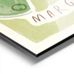 affiche avec deux verres de margarita verte lun orne dune lime lautre dun piment aluminium.webp