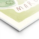 affiche avec deux verres de margarita verte lun orne dune lime lautre dun piment lightpanel.webp