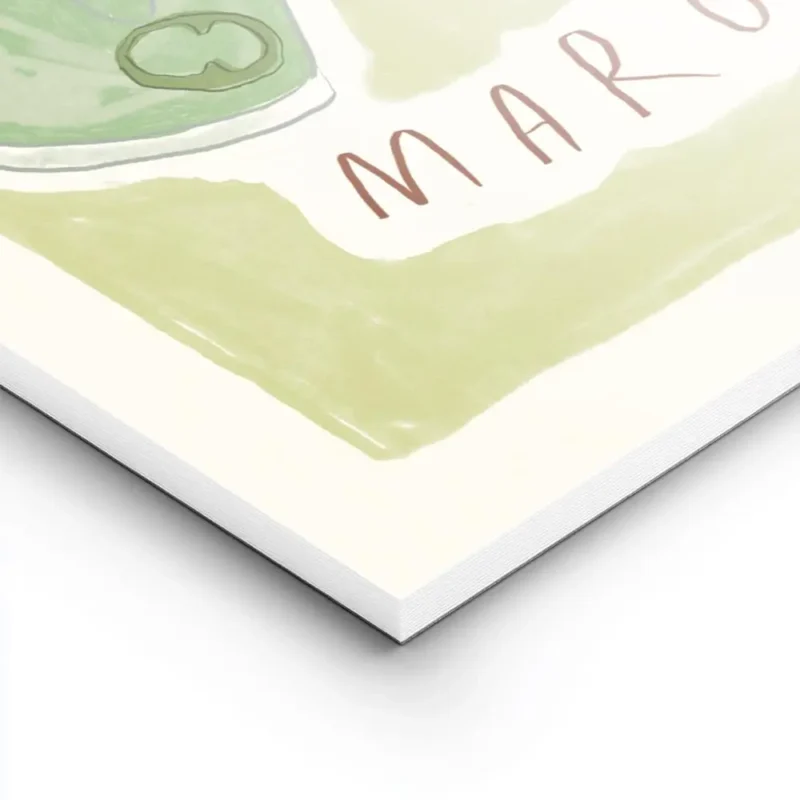 affiche avec deux verres de margarita verte lun orne dune lime lautre dun piment lightpanel.webp