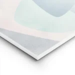 affiche avec formes abstraites aux couleurs pastel bleu vert et rose sur fond cl lightpanel.webp