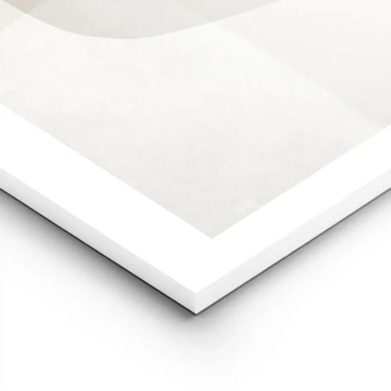 affiche avec formes abstraites en beige blanc et gris fonce sur fond texture ave lightpanel.webp