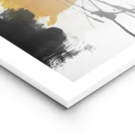 affiche avec formes abstraites en noir et jaune sur fond gris clair texture de t lightpanel.webp