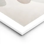 affiche avec formes abstraites grises marron et noires sur fond beige avec un ef lightpanel.webp