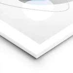 affiche avec formes abstraites jaunes et grises tourbillon noir et lignes fines lightpanel.webp