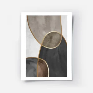 affiche avec formes aquarelles beiges marron et noires separees par des lignes d.webp