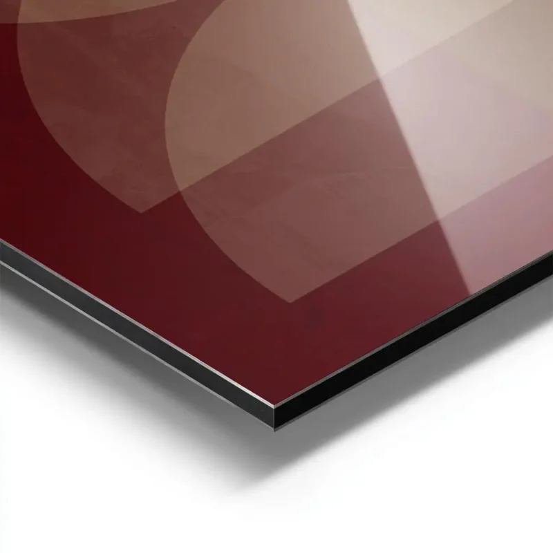 affiche avec formes geometriques abstraites superposees et texturees aux couleur aluminium.webp