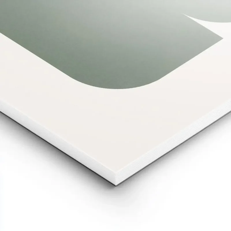affiche avec formes geometriques vertes et rectangles sur fond beige clair lightpanel.webp