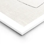 affiche avec illustration de deux visages abstraits noirs sur fond beige texture lightpanel.webp