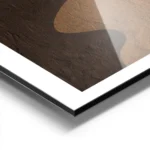 affiche avec illustration graphique de dunes de sable marron une ombre foncee et aluminium.webp