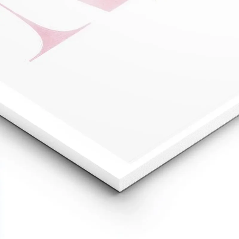 affiche avec la lettre m rose pastel en typographie aquarelle accompagnee dun si lightpanel.webp