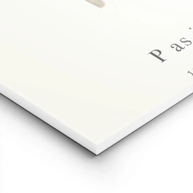 affiche avec la lettre p formee par du muguet et du texte typographie noir en ba lightpanel.webp