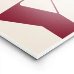 affiche avec le mot joy en grandes lettres rouges typographie serif sur un fond lightpanel.webp